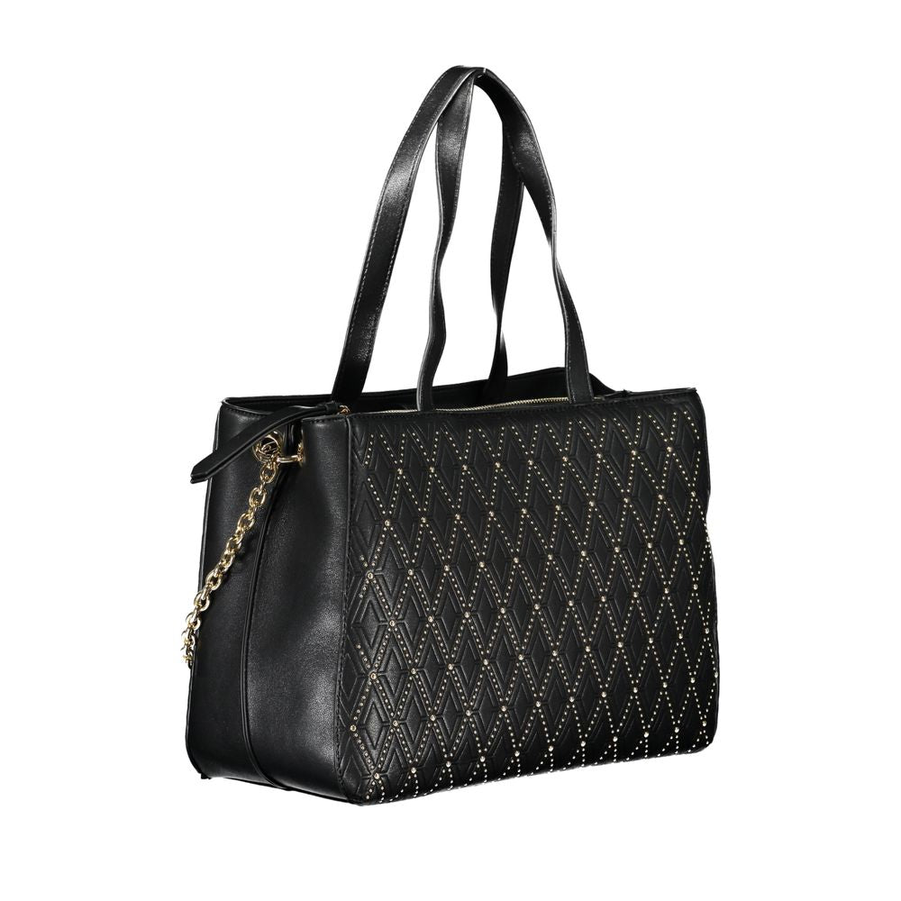 Mario Valentino Black Polyethylene Handbag - ACCEXO