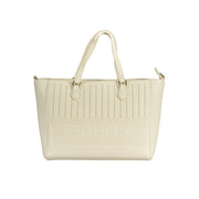 Mario Valentino White Polyethylene Handbag - ACCEXO