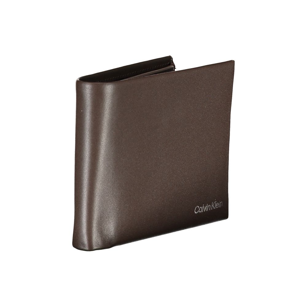 Calvin Klein Brown Leather Wallet - ACCEXO
