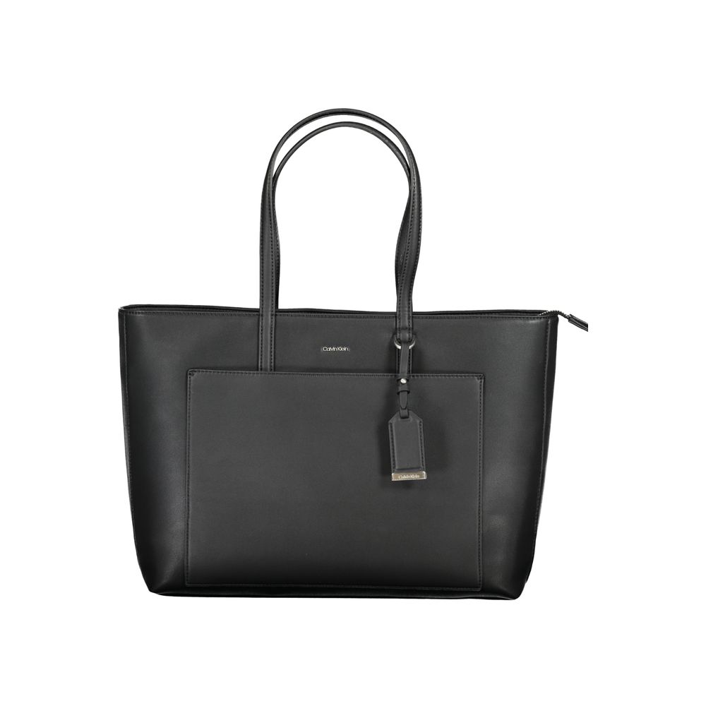 Calvin Klein Black Polyester Handbag - ACCEXO