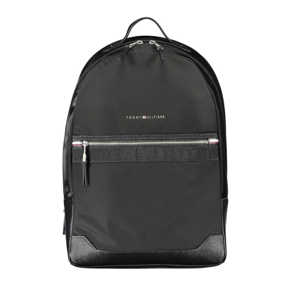 Tommy Hilfiger Black Polyester Men Backpack Main image