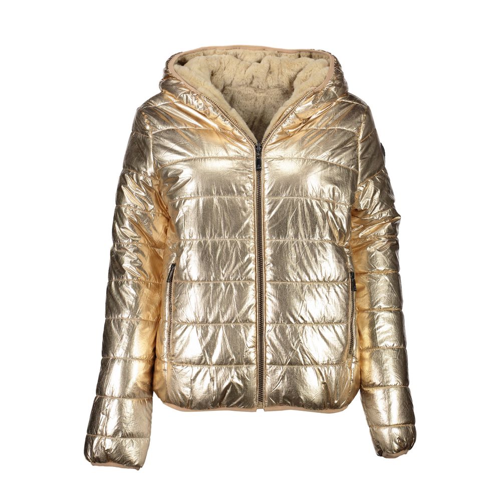 U.S. POLO ASSN. Gold Nylon Jackets & Coat - ACCEXO