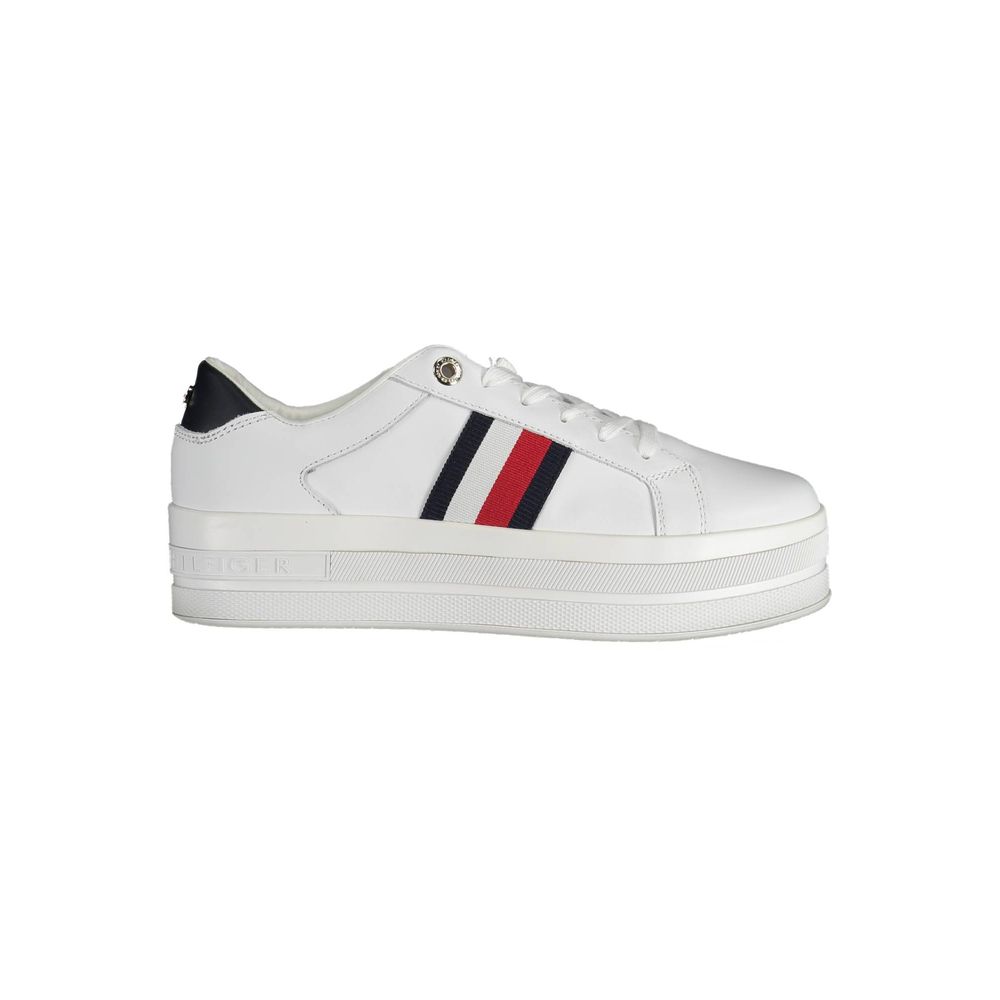Tommy Hilfiger White Polyester Sneaker - ACCEXO