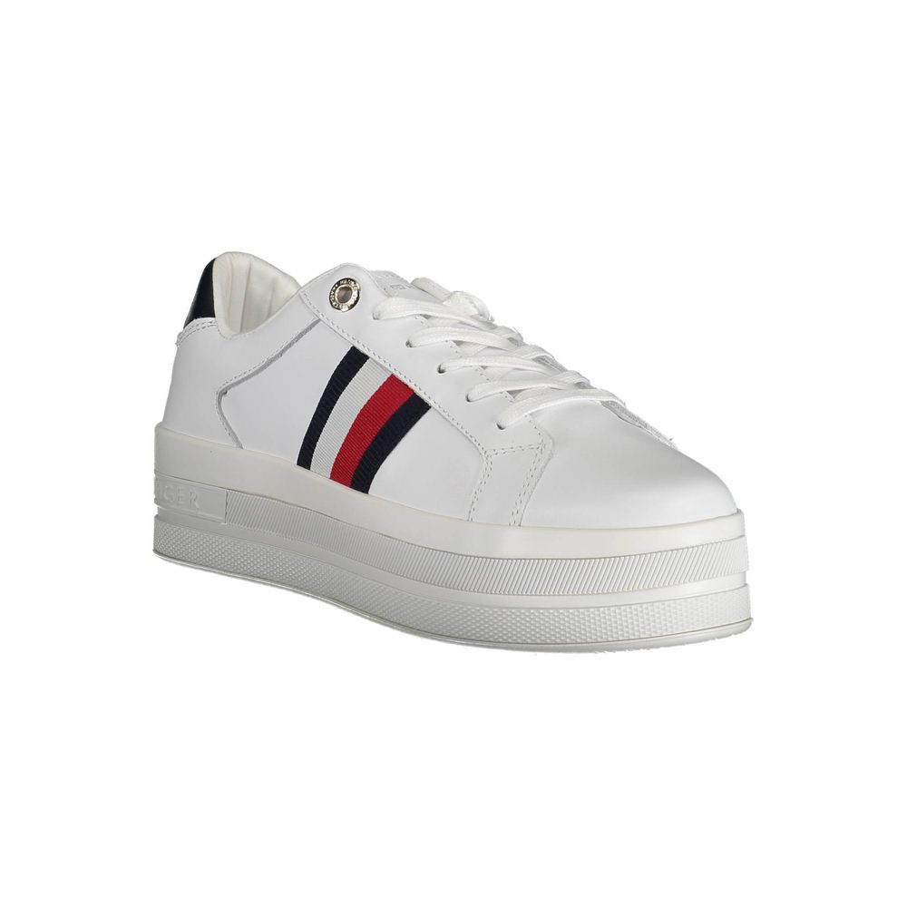 Tommy Hilfiger White Polyester Sneaker - ACCEXO
