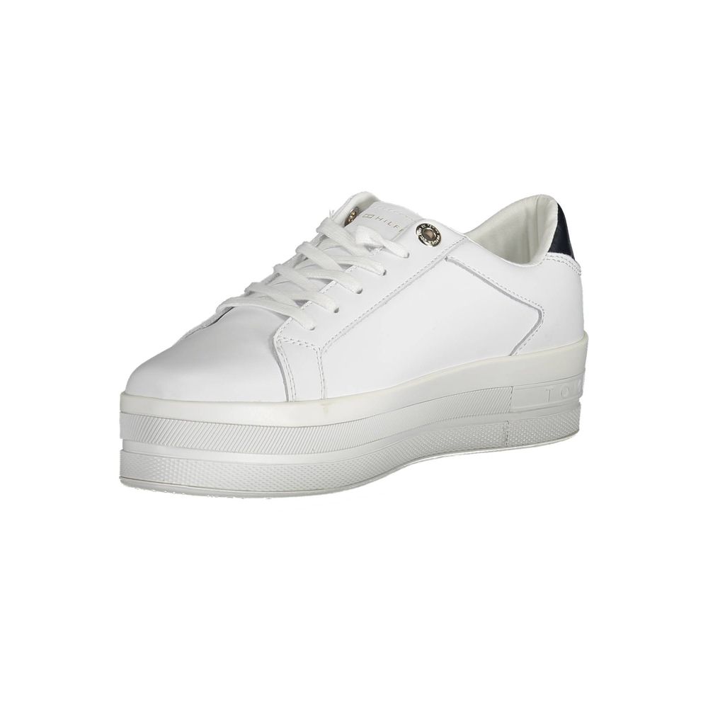 Tommy Hilfiger White Polyester Sneaker - ACCEXO