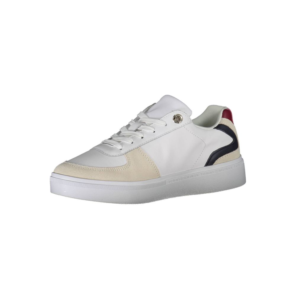 Tommy Hilfiger White Polyester Sneaker - ACCEXO