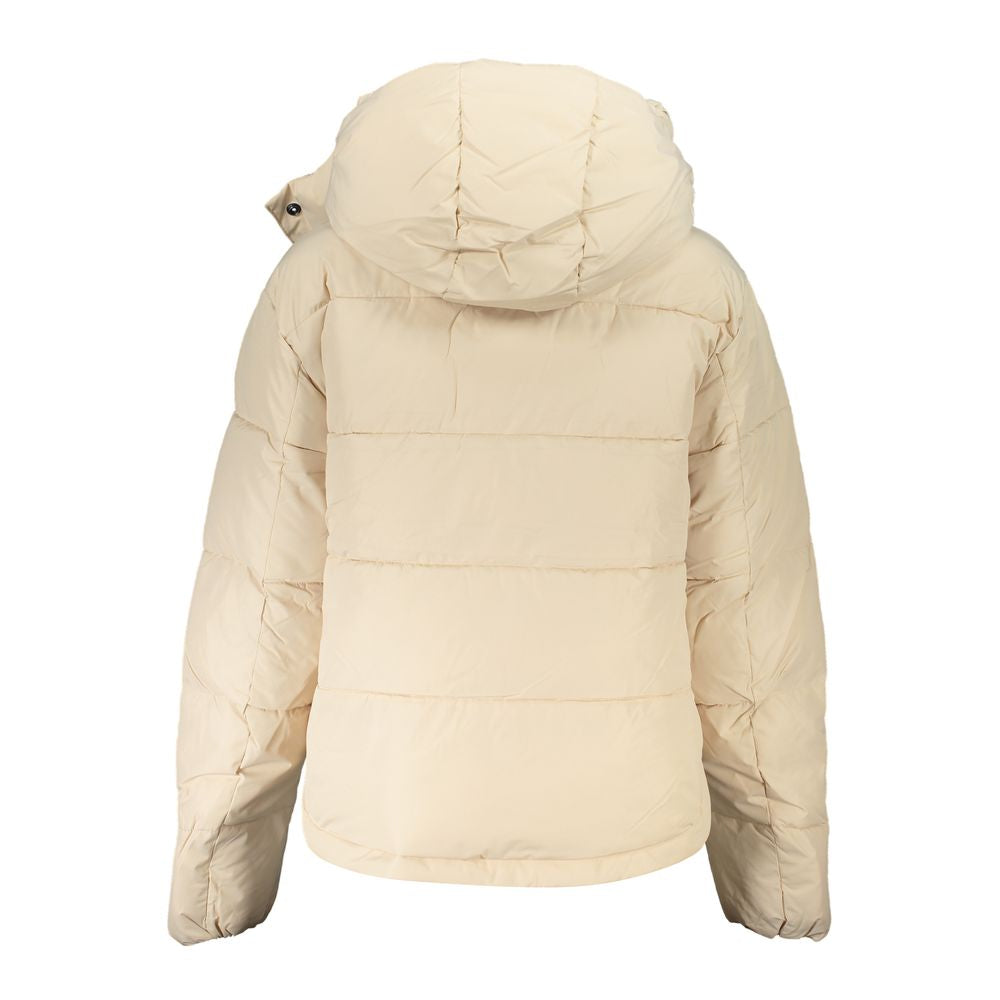Calvin Klein Beige Polyester Jackets & Coat - ACCEXO