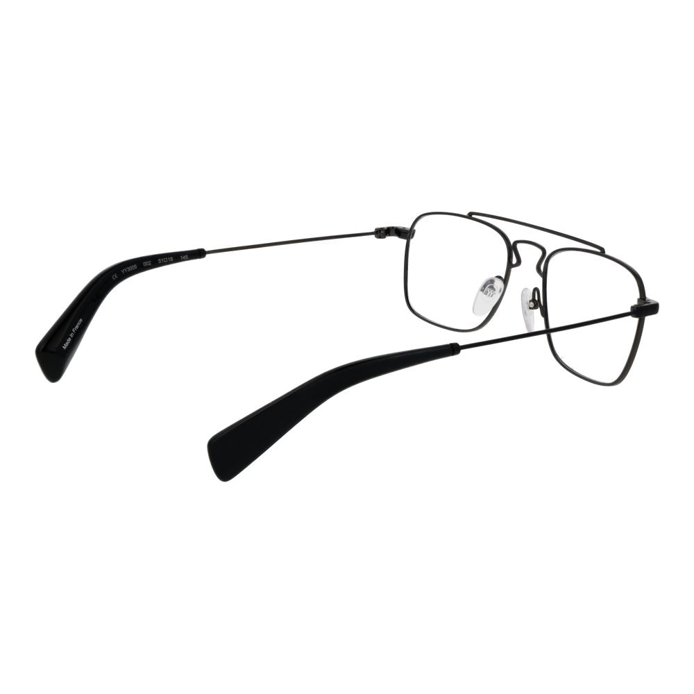 Yohji Yamamoto Black Men Optical Frames - ACCEXO