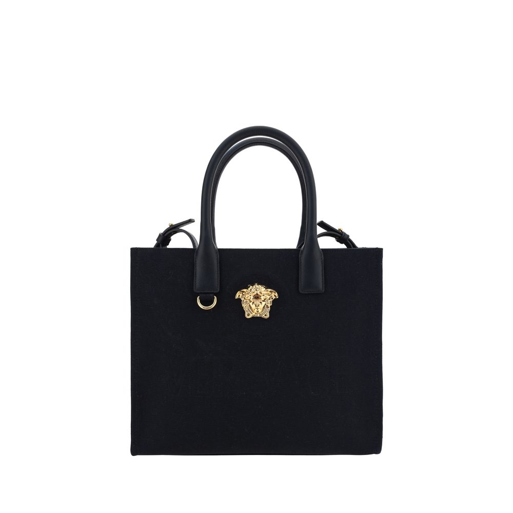 Versace Black Cotton Shoulder Bag Main image