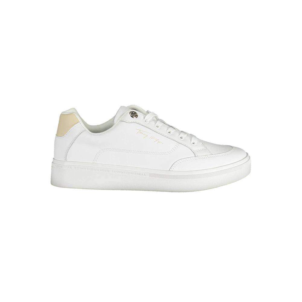 Tommy Hilfiger White Polyester Sneaker - ACCEXO