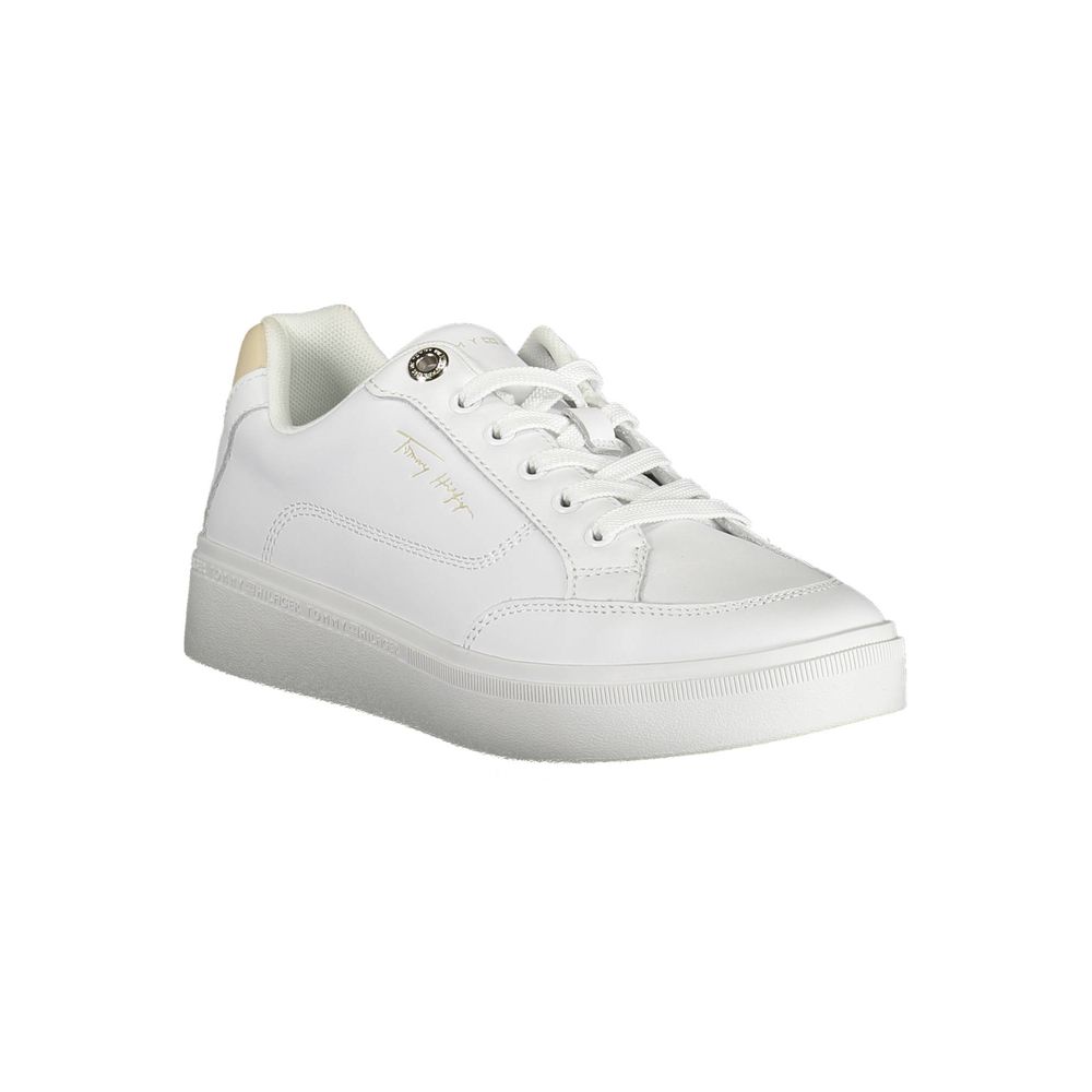 Tommy Hilfiger White Polyester Sneaker - ACCEXO
