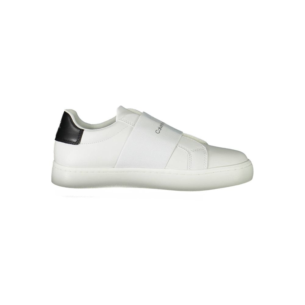 Calvin Klein White Polyester Sneaker - ACCEXO