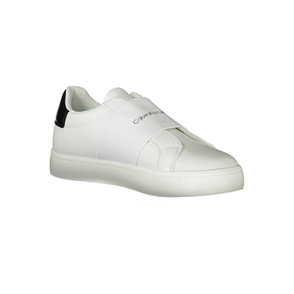 Calvin Klein White Polyester Sneaker - ACCEXO