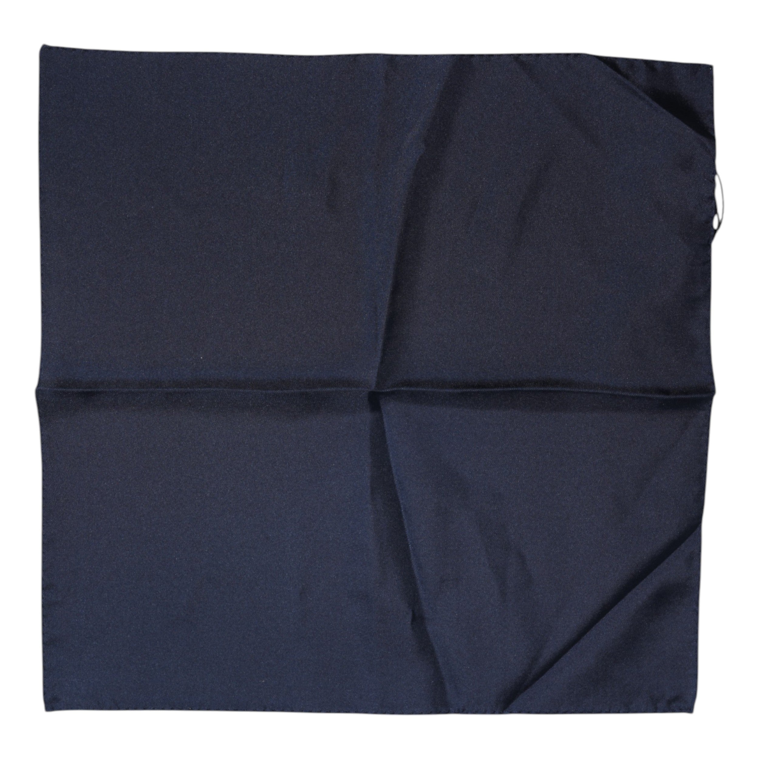 Dolce & Gabbana Dark Blue Silk Square Men Foulard Scarf - ACCEXO