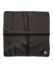 Dolce & Gabbana Brown DG Crown Silk Square Men Foulard Scarf - ACCEXO