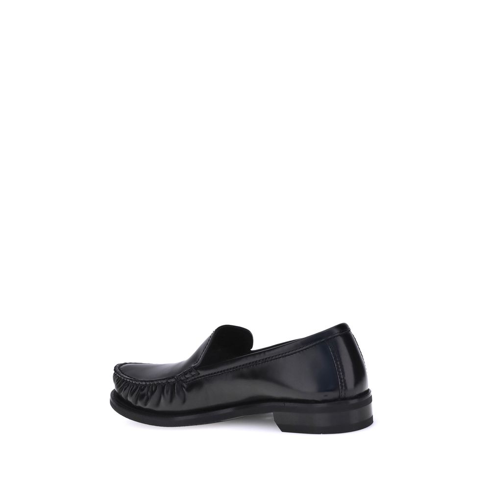 Prada Brushed Leather Loafers - ACCEXO