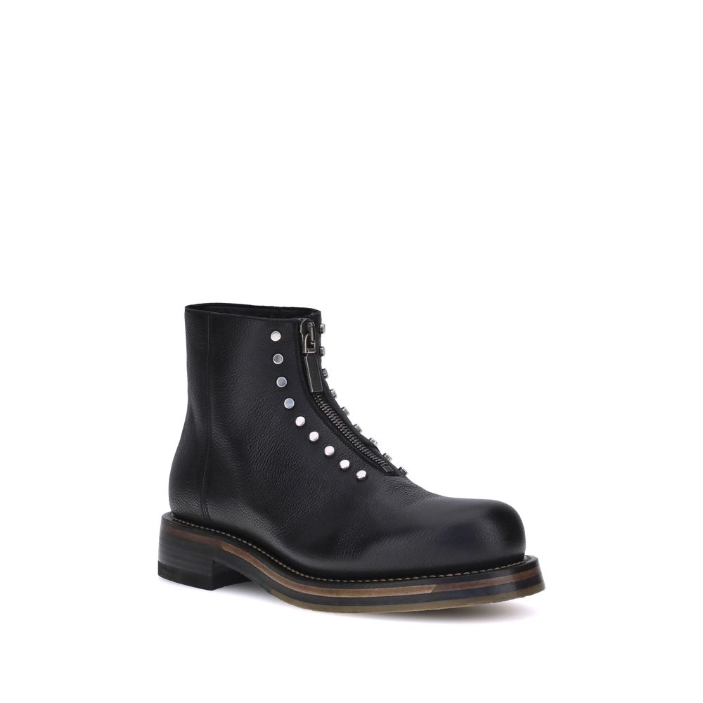 Alexander McQueen Studded leather Ankle Boots - ACCEXO