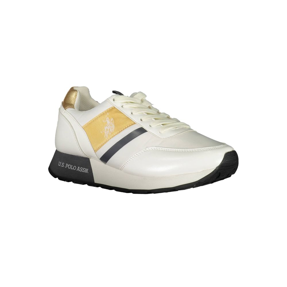 U.S. POLO ASSN. White Polyester Sneaker - ACCEXO