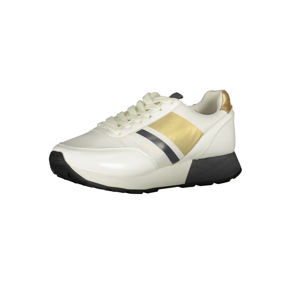 U.S. POLO ASSN. White Polyester Sneaker - ACCEXO