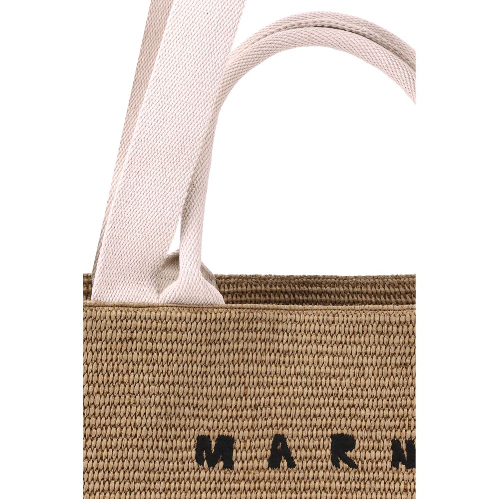 Marni Raffia-effect Tote Bag - ACCEXO