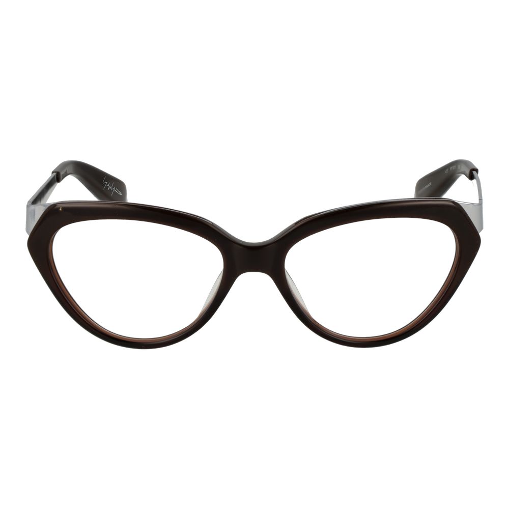 Yohji Yamamoto Brown Unisex Optical Frames - ACCEXO
