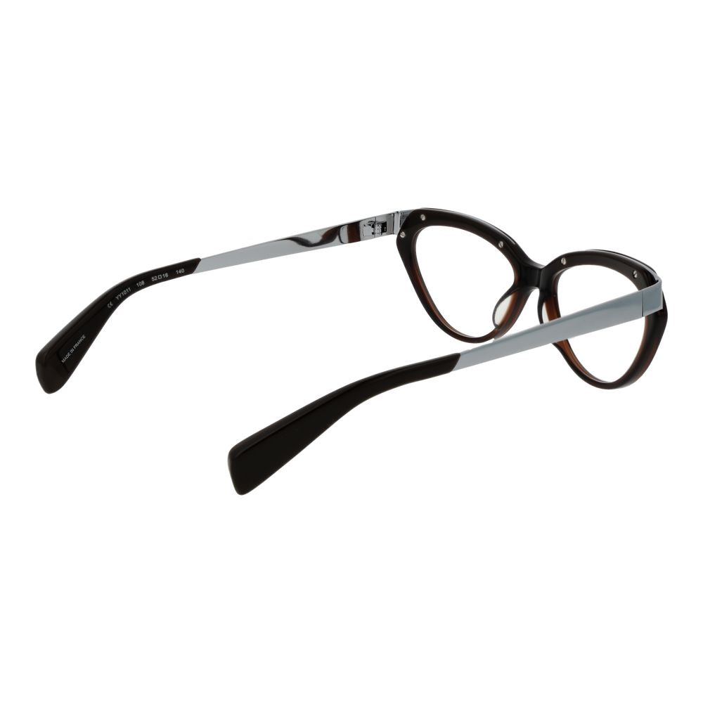 Yohji Yamamoto Brown Unisex Optical Frames - ACCEXO