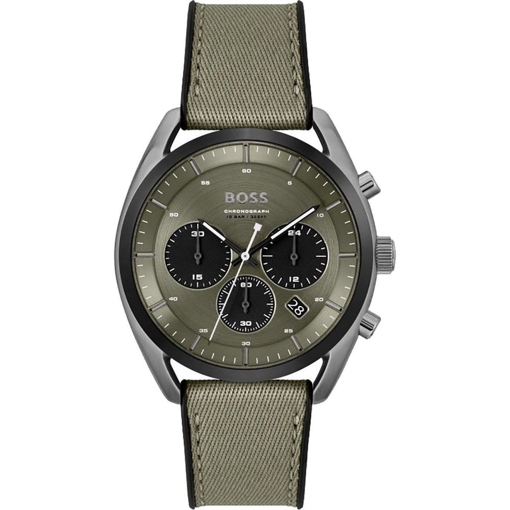 Hugo Boss Green Fabric Watch - ACCEXO
