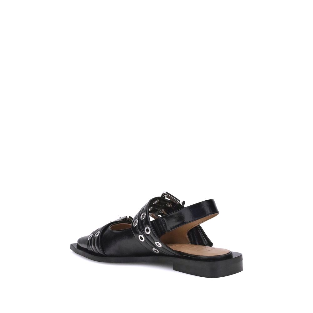 Ganni Ballerinas with straps - ACCEXO
