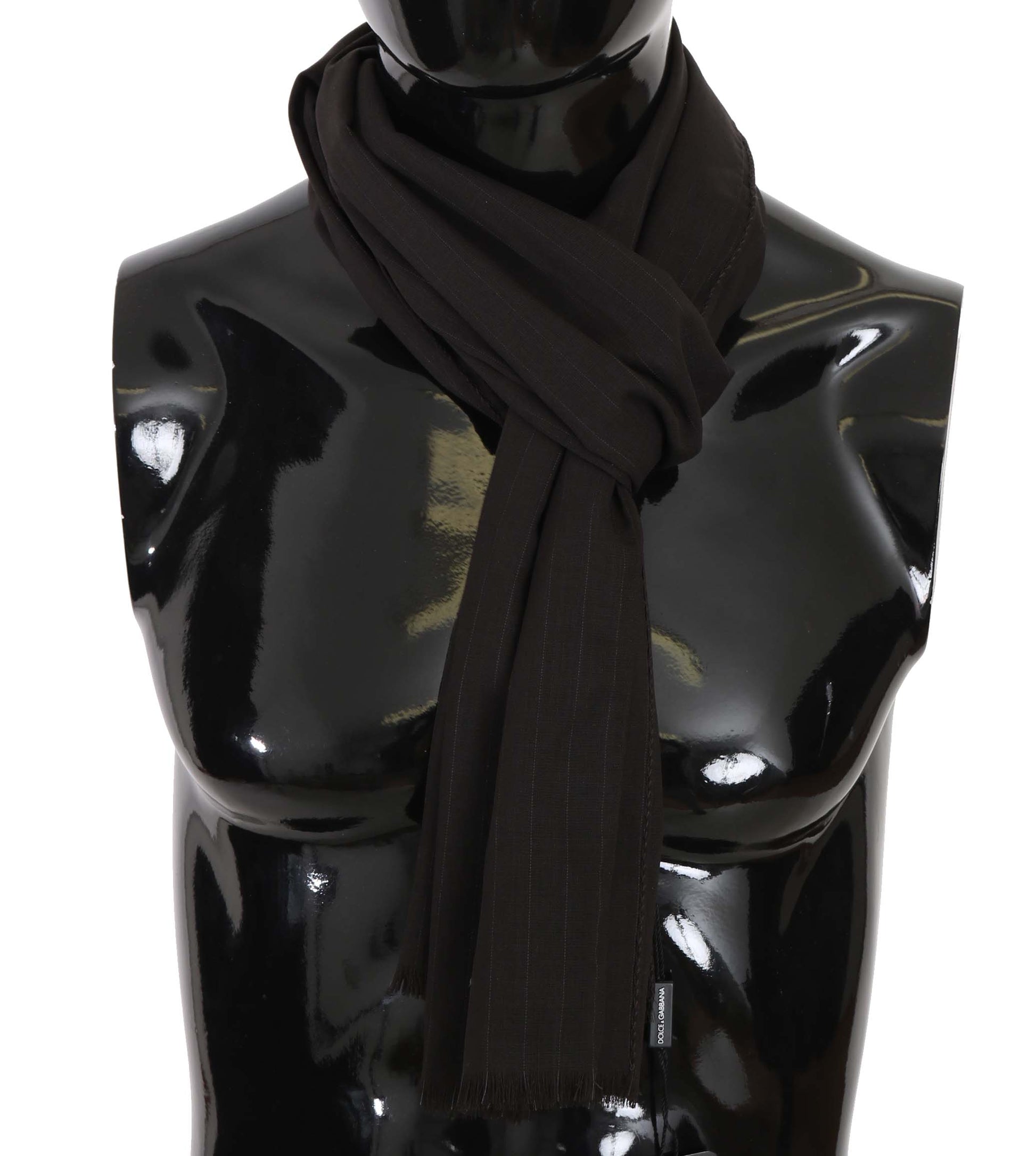 Dolce & Gabbana Elegant Striped Wool Men's Scarf - ACCEXO
