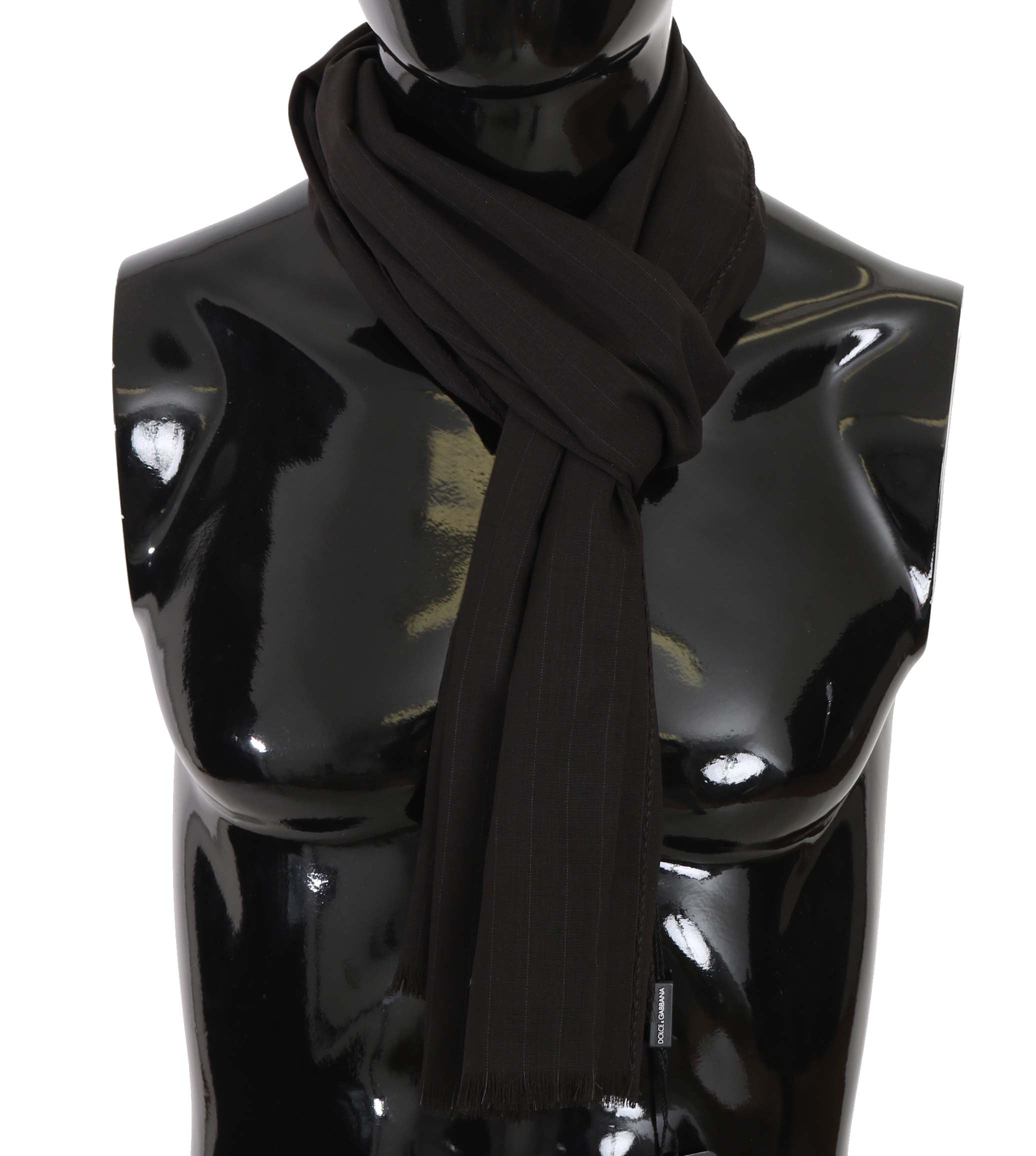 Dolce & Gabbana Elegant Striped Wool Men's Scarf - ACCEXO