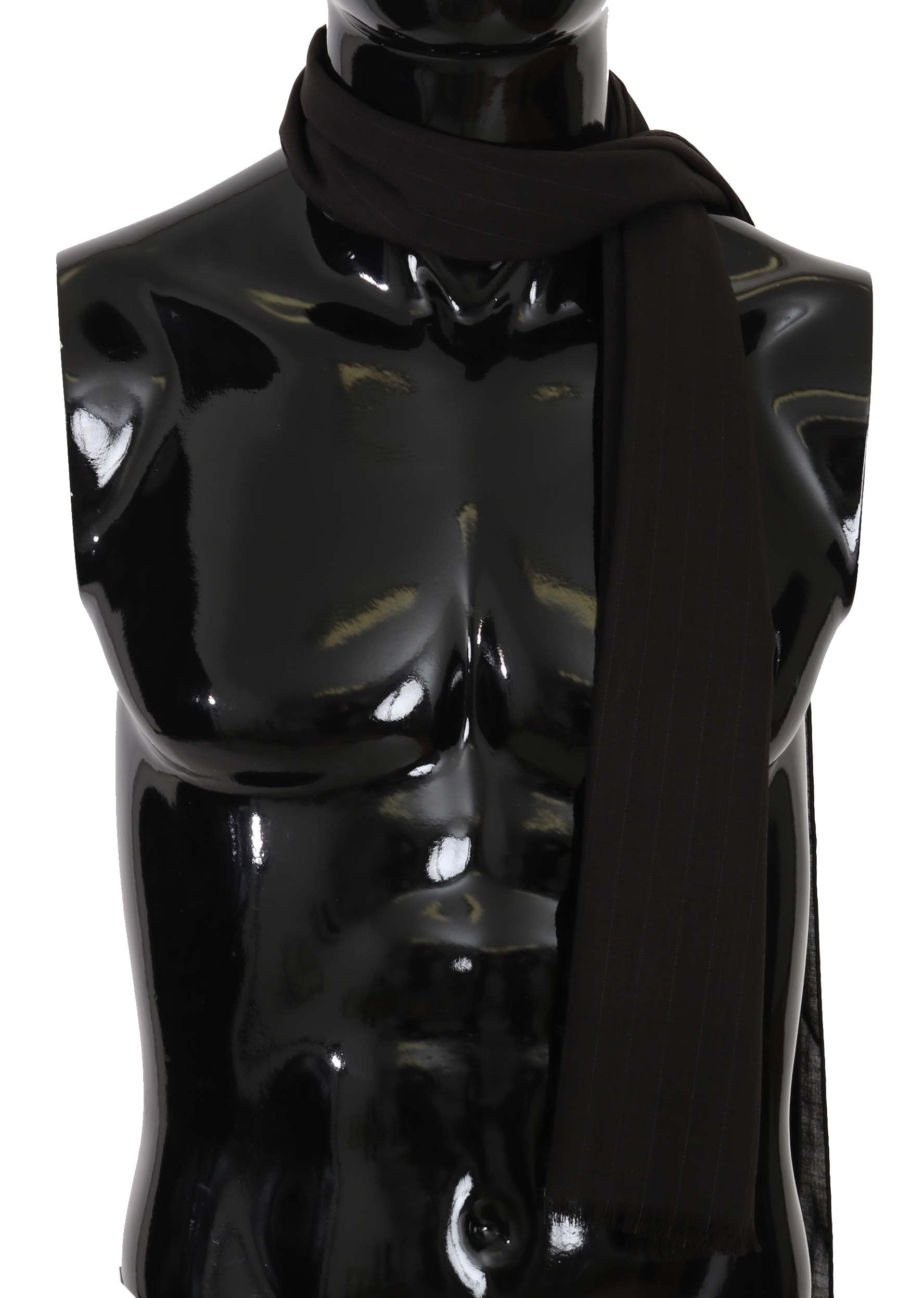 Dolce & Gabbana Elegant Striped Wool Men's Scarf - ACCEXO