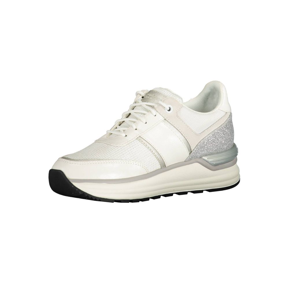 U.S. POLO ASSN. White Polyester Sneaker - ACCEXO