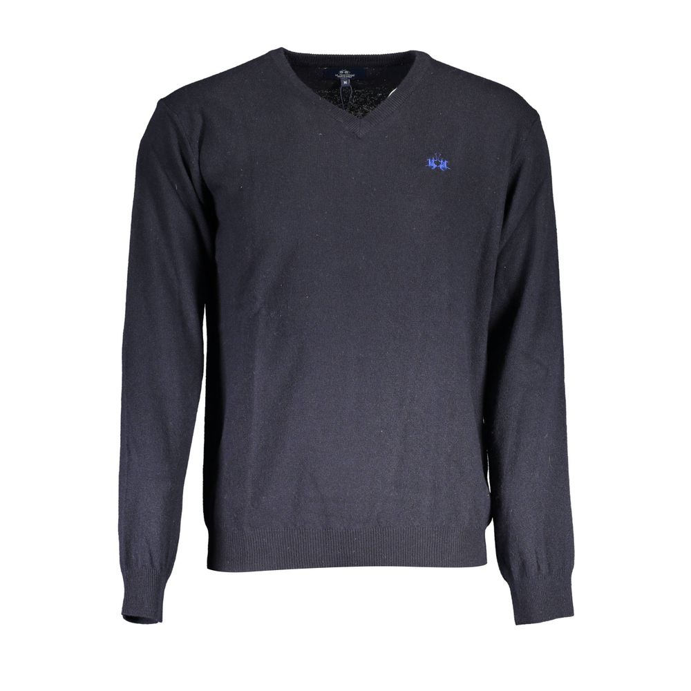 La Martina Blue Wool Sweater - ACCEXO