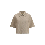 Fendi Chambray cropped Jacket - ACCEXO