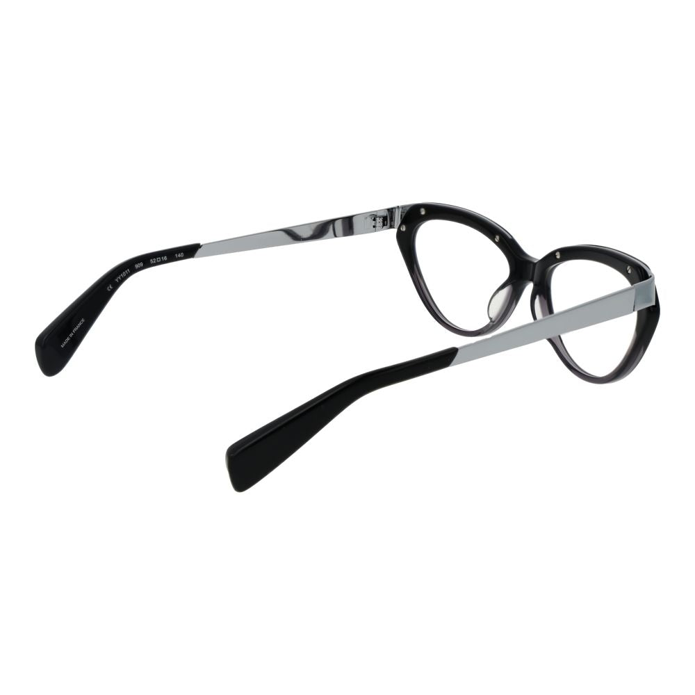 Yohji Yamamoto Black Unisex Optical Frames - ACCEXO