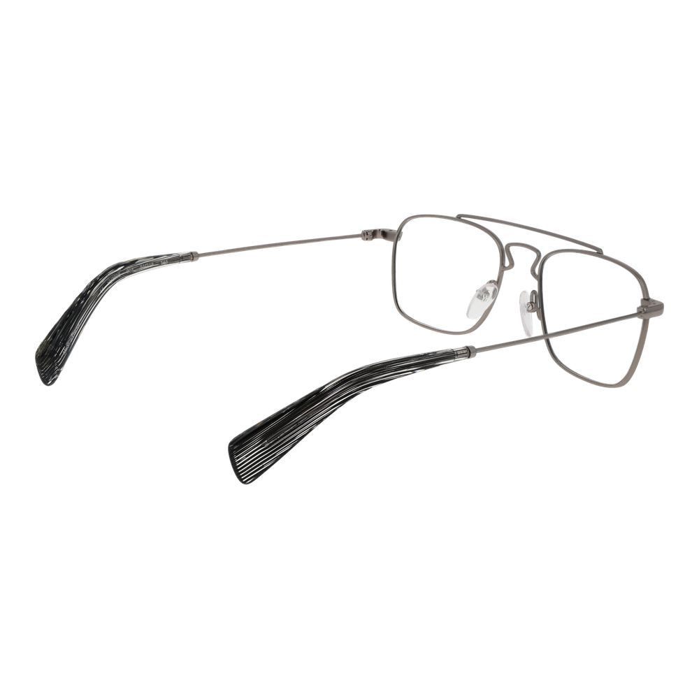 Yohji Yamamoto Silver Unisex Optical Frames - ACCEXO