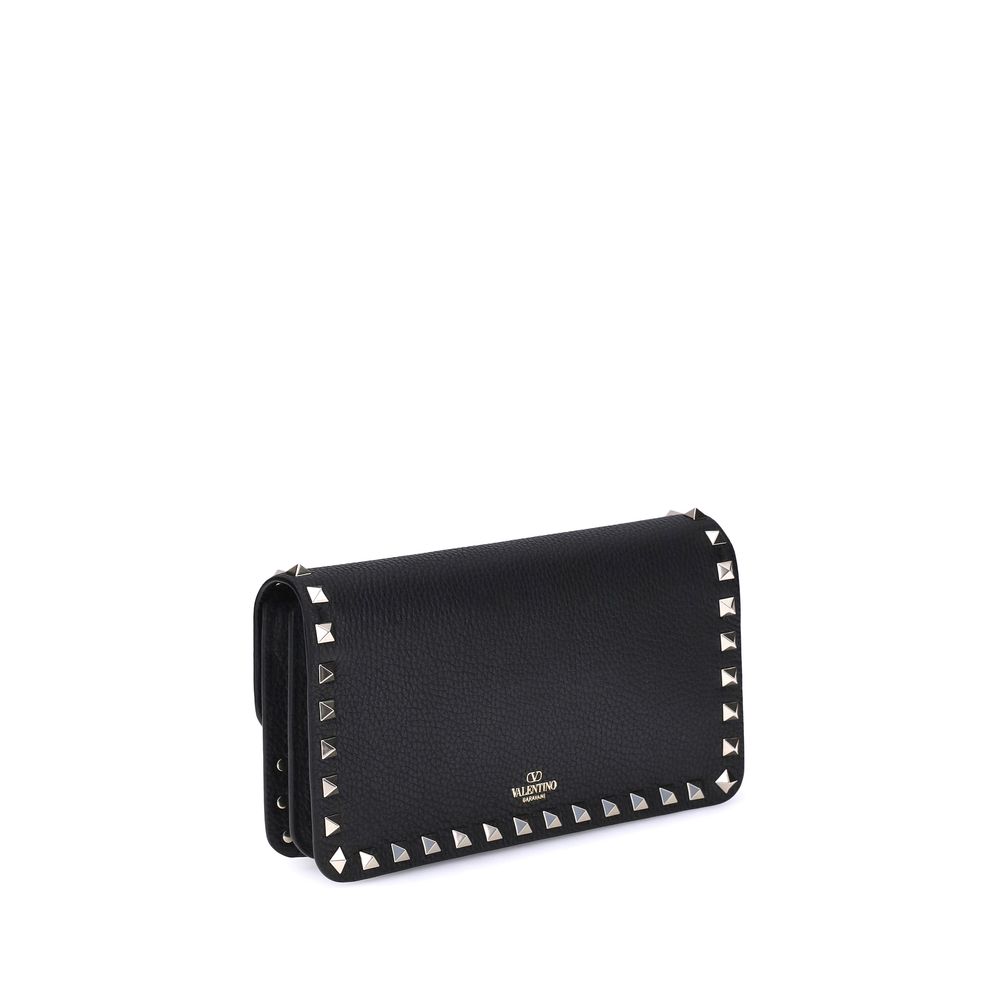 Valentino Garavani Rockstud Pochette with chain - ACCEXO