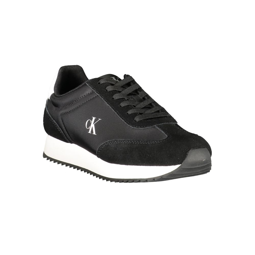 Calvin Klein Nero Leather Women Sneaker