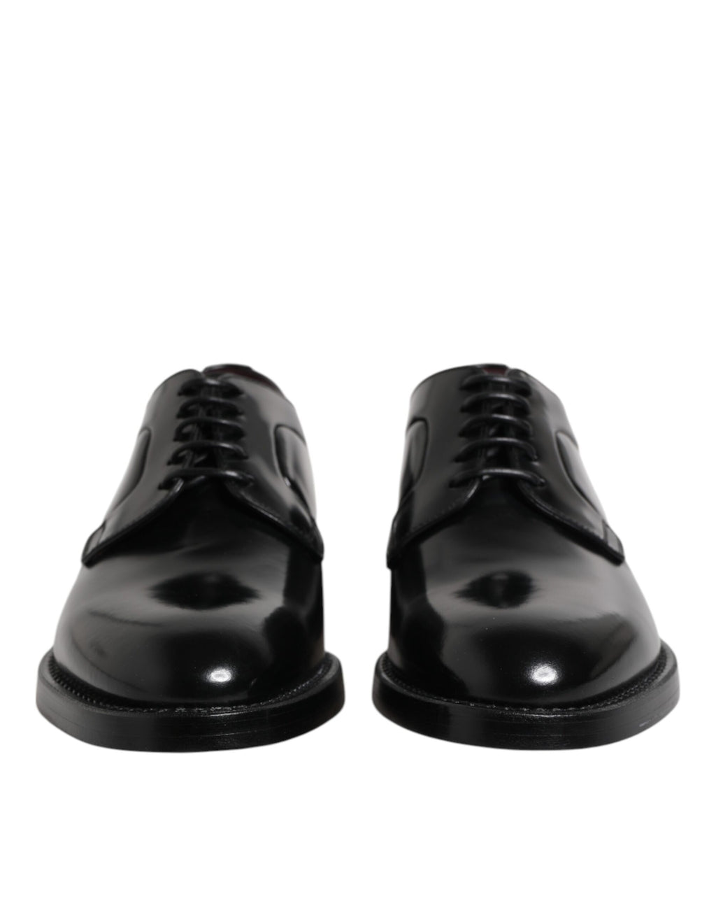 Dolce & Gabbana Black Calf Leather Lace Up Dress Derby Shoes - ACCEXO