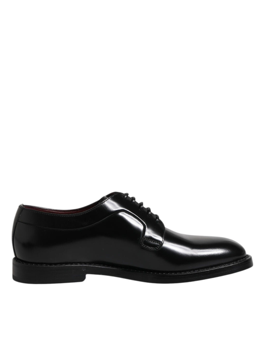 Dolce & Gabbana Black Calf Leather Lace Up Dress Derby Shoes - ACCEXO
