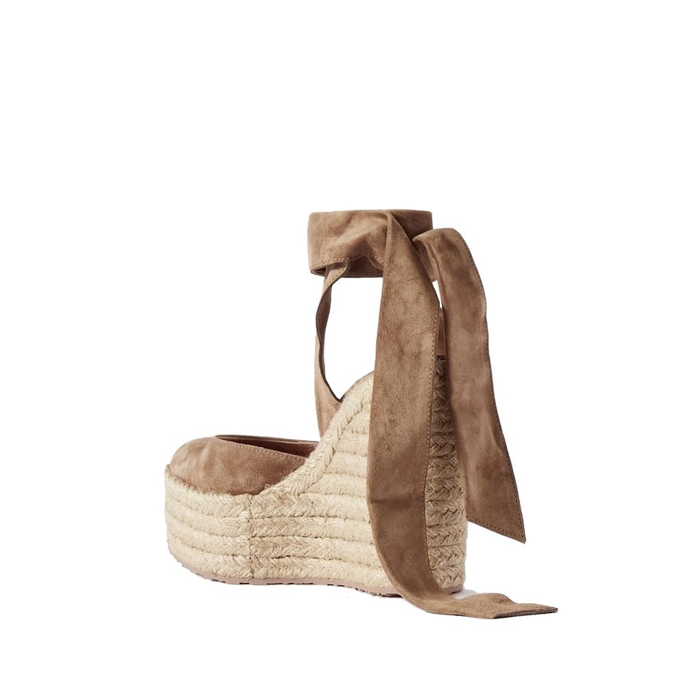 Gianvito Rossi Suede Wedge Espadrilles - ACCEXO