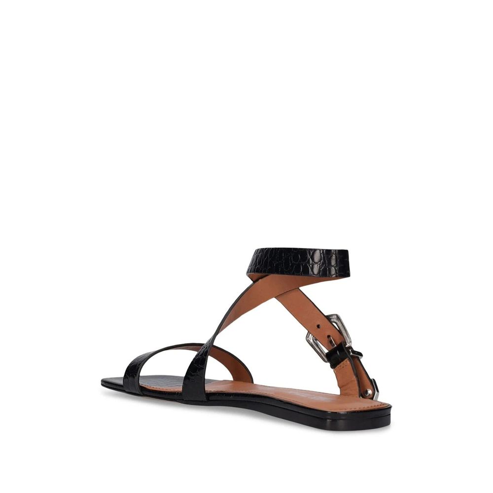 Paris Texas Lauren Croco Flat Sandals - ACCEXO