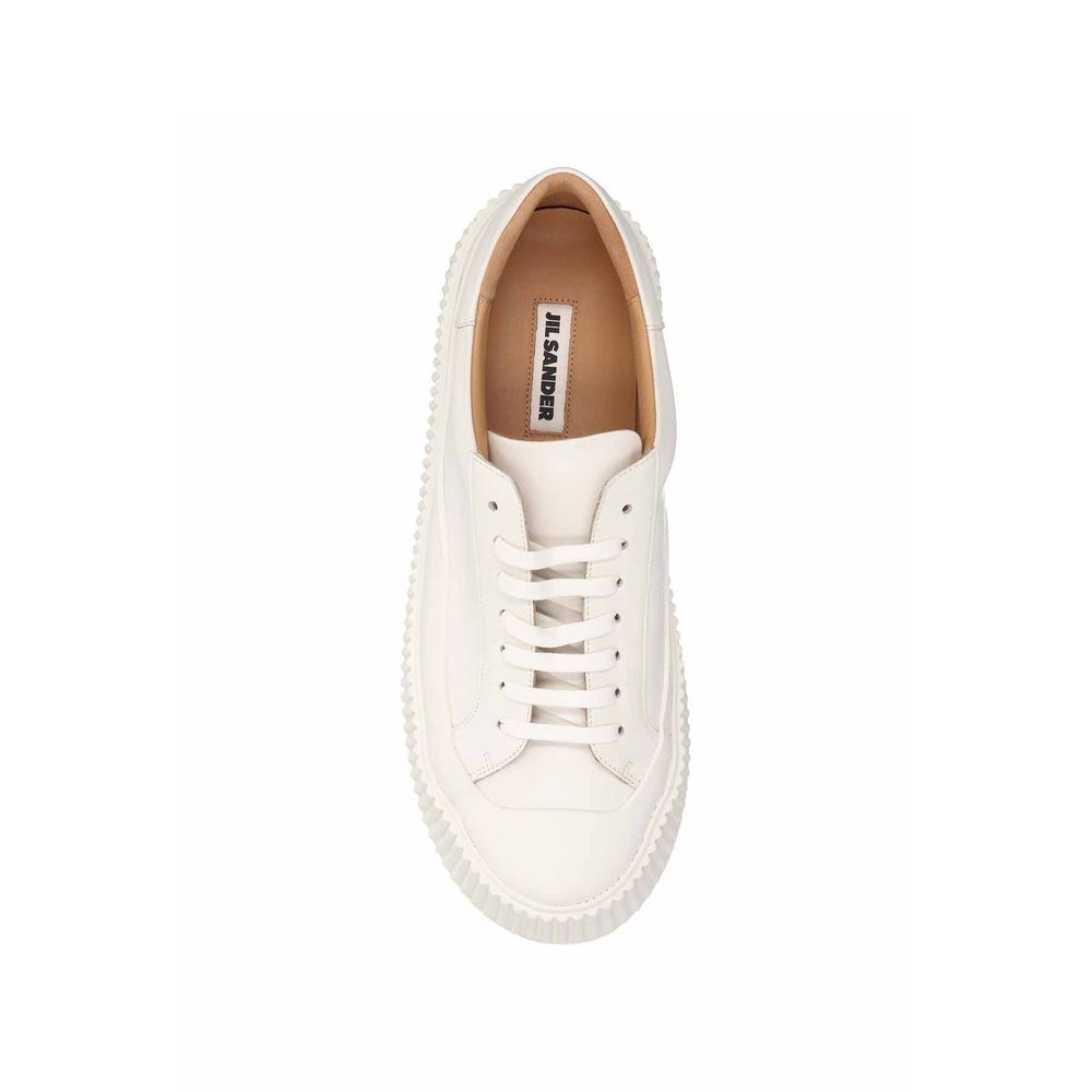 Jil Sander Maxi Sole Leather Sneakers - ACCEXO