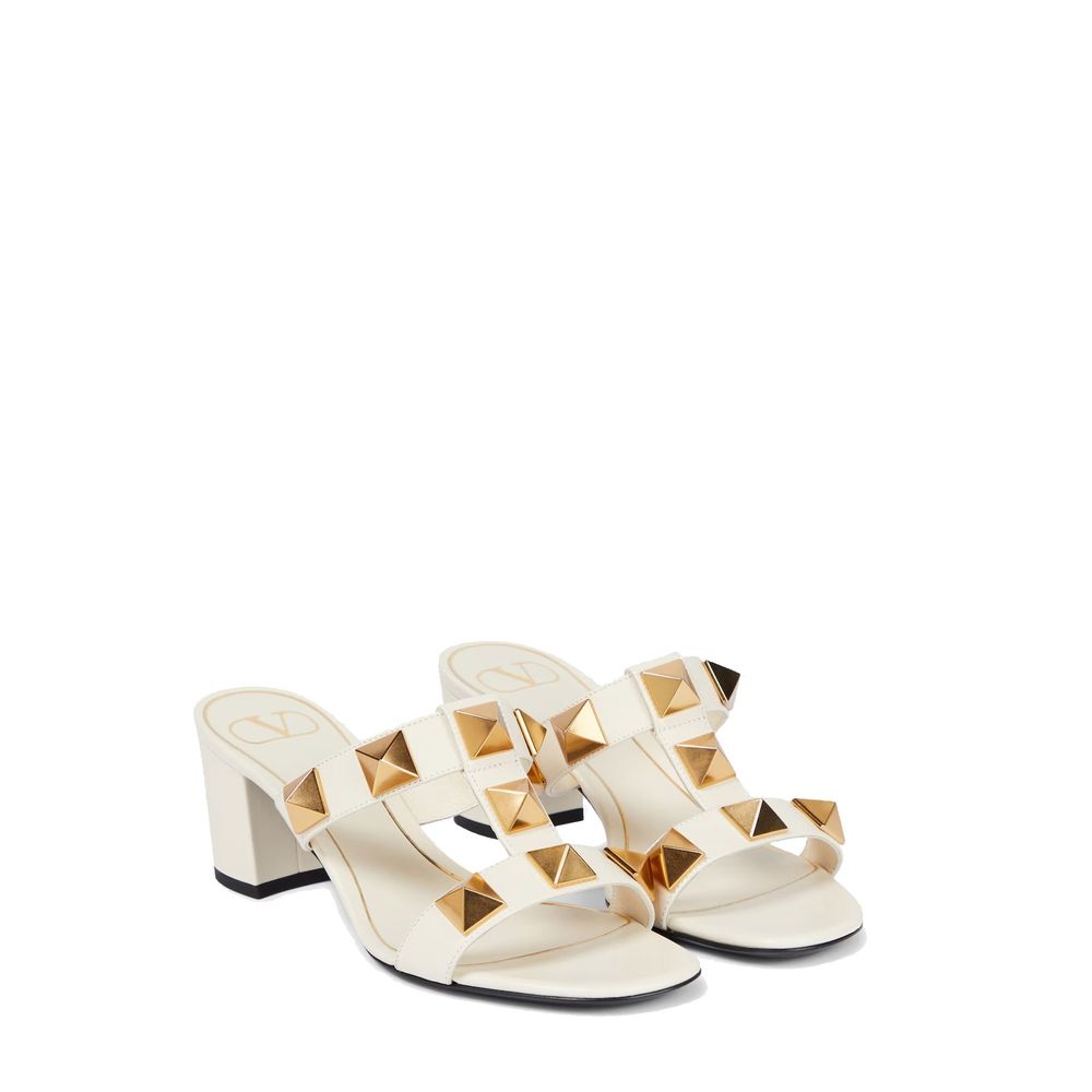 Valentino Garavani Roman Stud Leather Sandals - ACCEXO