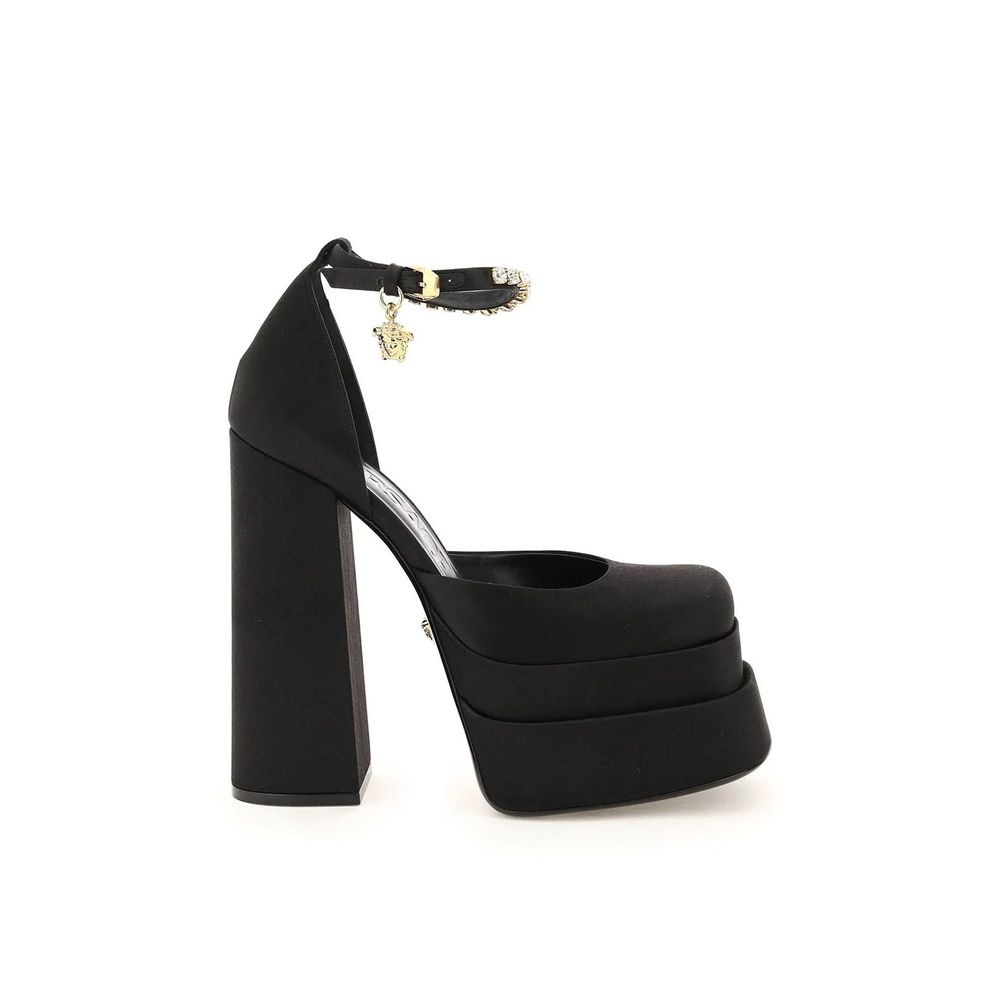 Versace Silk Satin Platform Pumps - ACCEXO