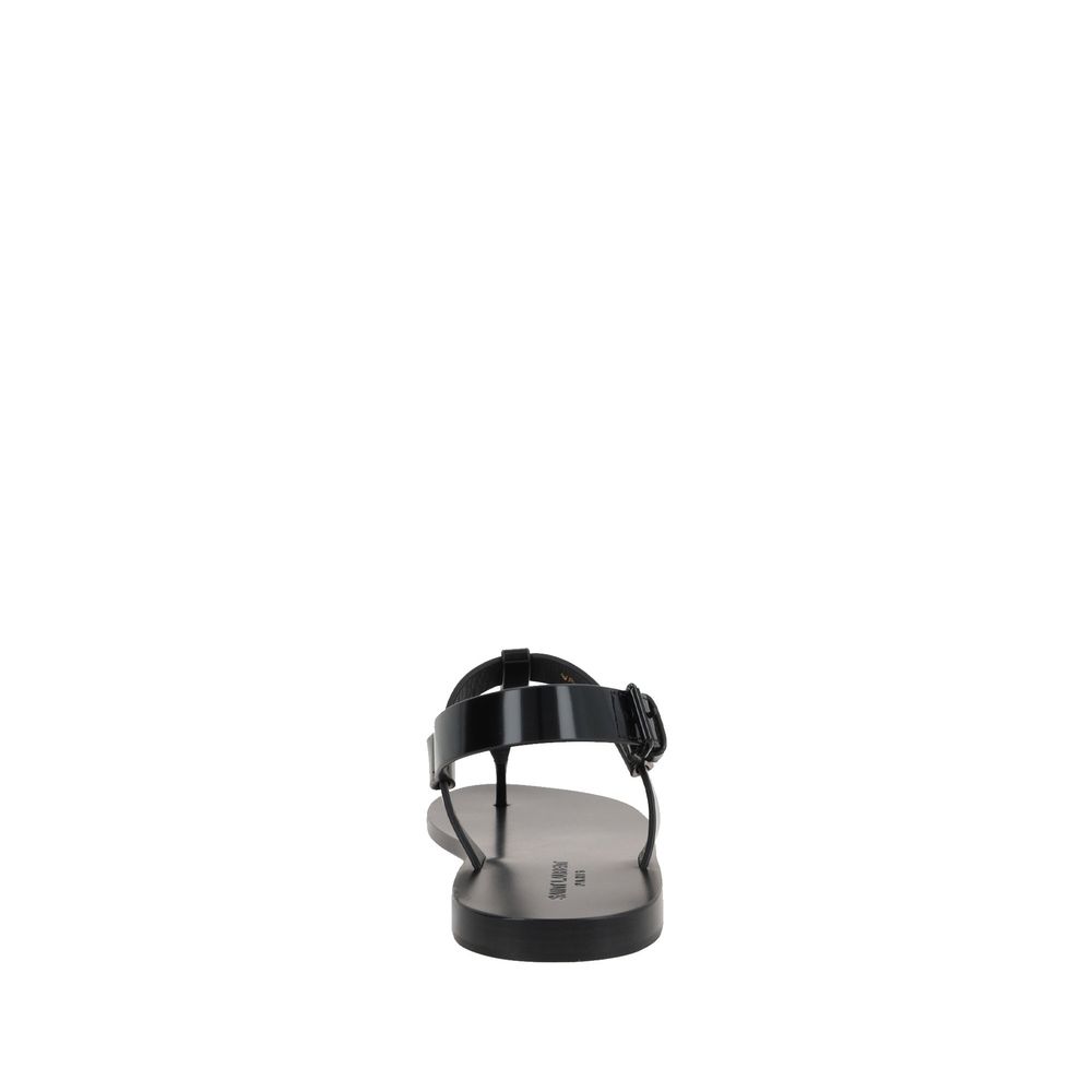 Saint Laurent Cassandre 05 Flat Sandals - ACCEXO