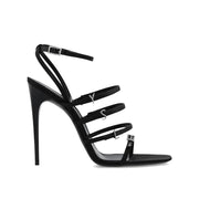 Saint Laurent Jerry Satin Sandals - ACCEXO