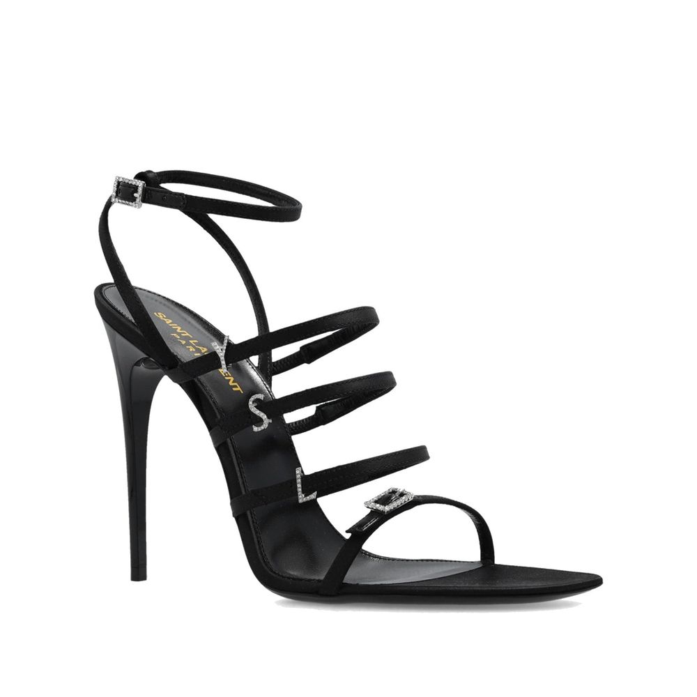 Saint Laurent Jerry Satin Sandals - ACCEXO