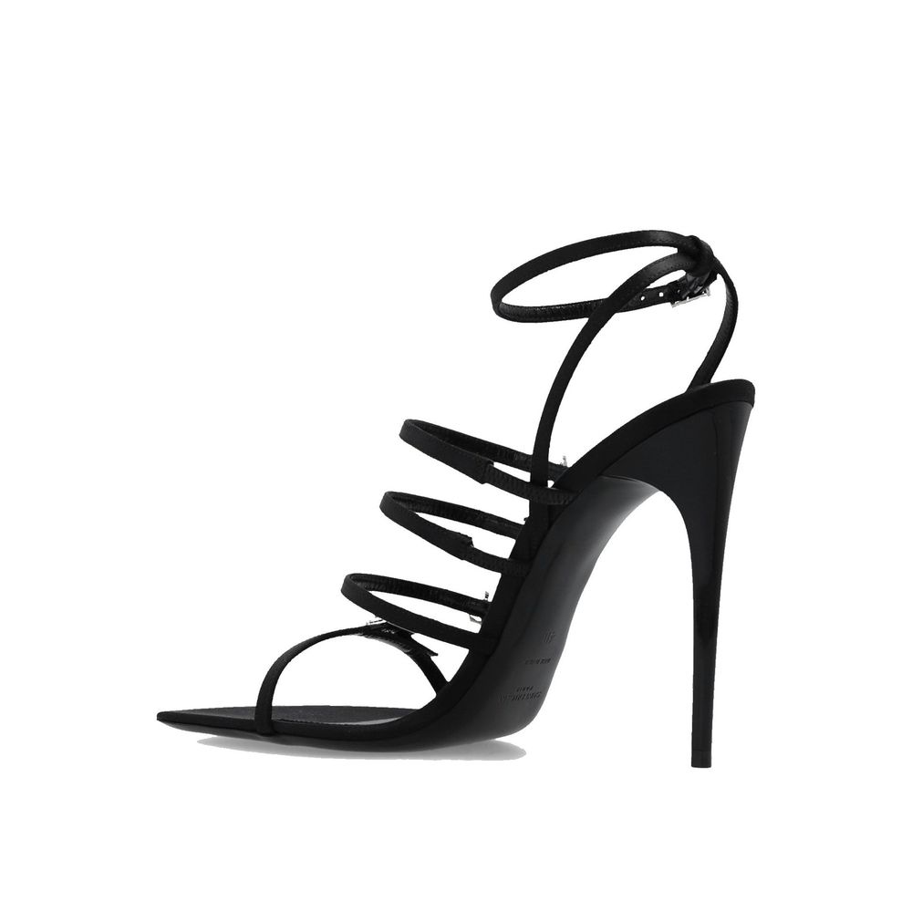 Saint Laurent Jerry Satin Sandals - ACCEXO