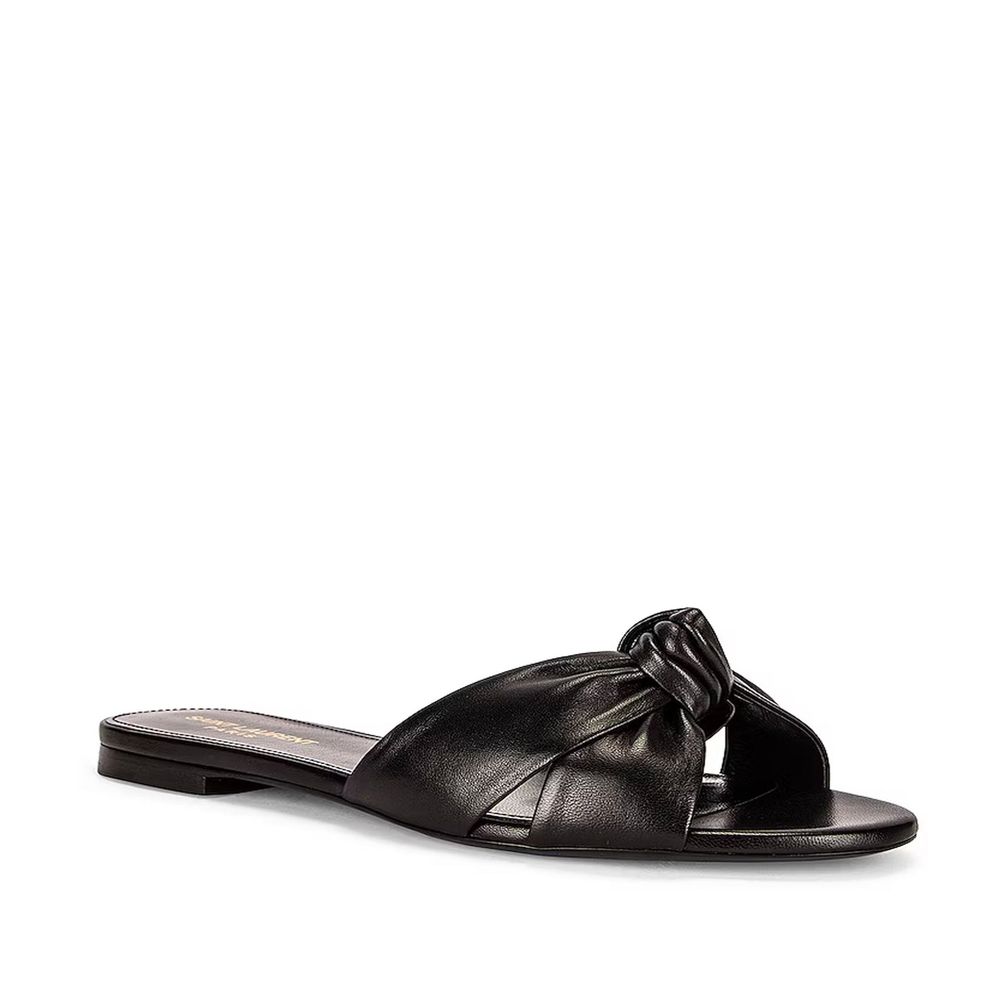 Saint Laurent Leather Slides - ACCEXO
